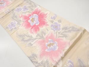 アンティーク　洋花模様織り出し袋帯（材料）